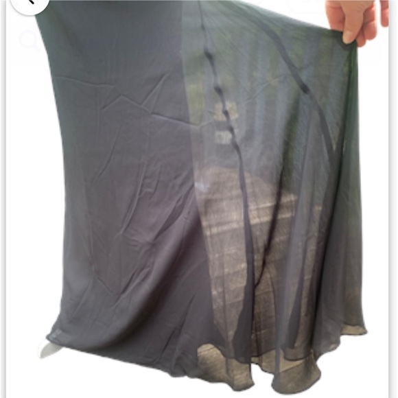 NEW Vera Wang WHITE Gown 4 Black Godets  Formal Whimsygoth Dark Romantic - Picture 11 of 13